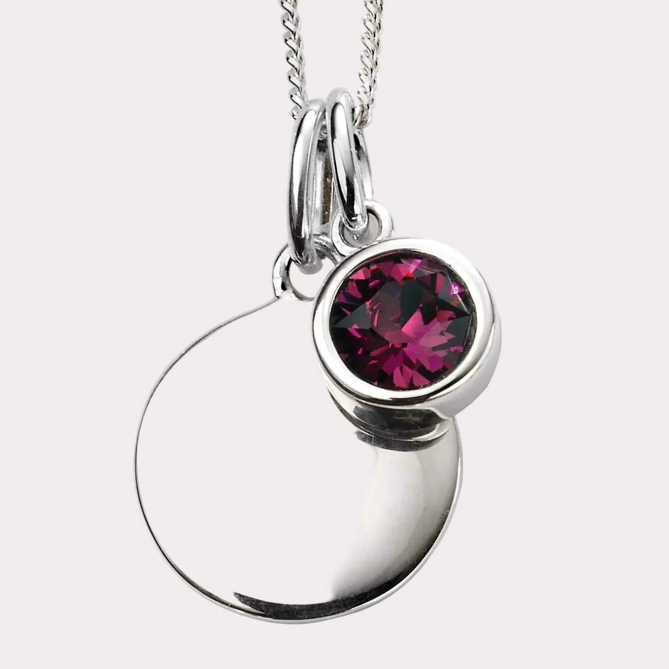 Sterling Silver Crystal Pendant