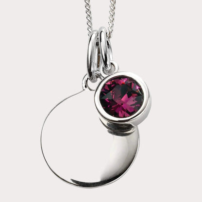 Sterling Silver Crystal Pendant