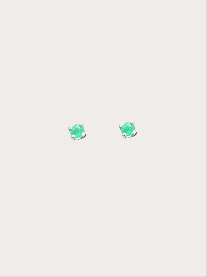 9ct White Gold Studs
