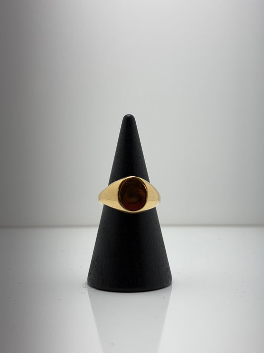 18ct Gold Oval Signet Ring