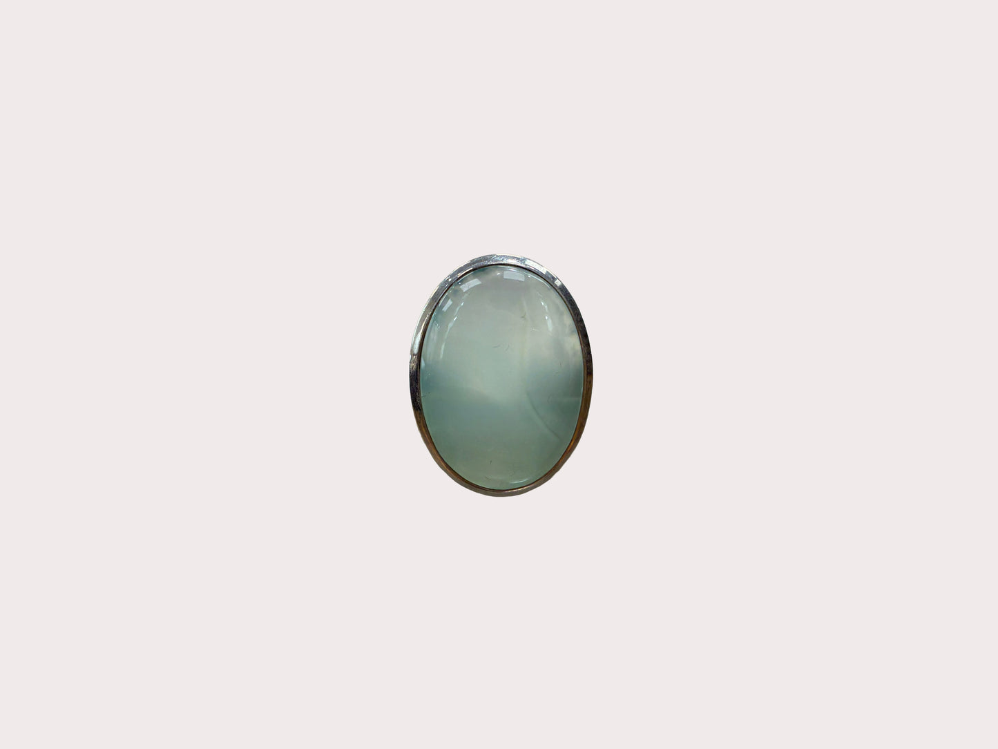 Sterling Silver Heavy Chaledony Ring