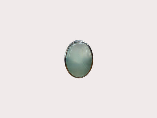 Sterling Silver Heavy Chaledony Ring