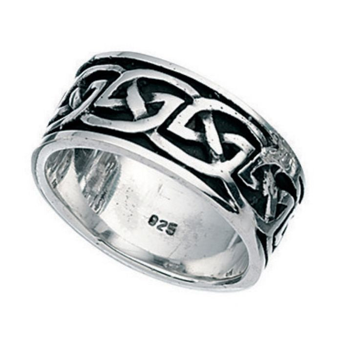 Sterling Silver 8mm Celtic Band Ring