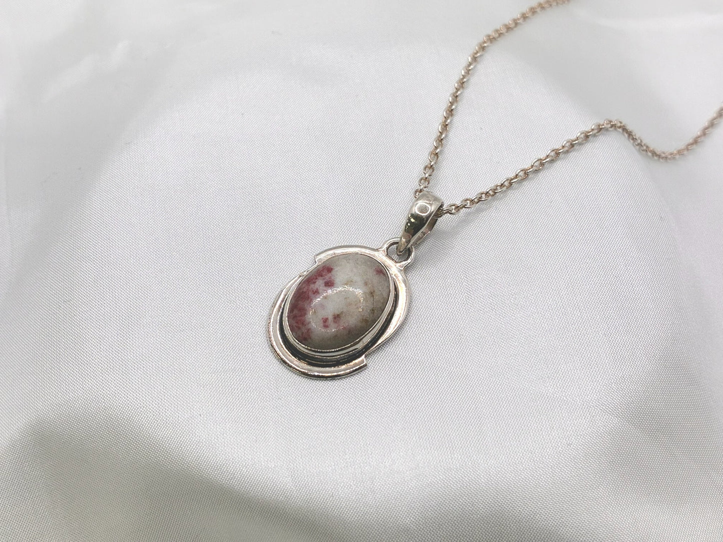 Sterling Silver Cinnabarite Pendant