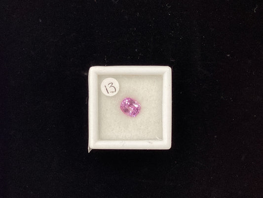 Pink Cushion Sapphire P17 6.6 x 5.6mm 1.13ct