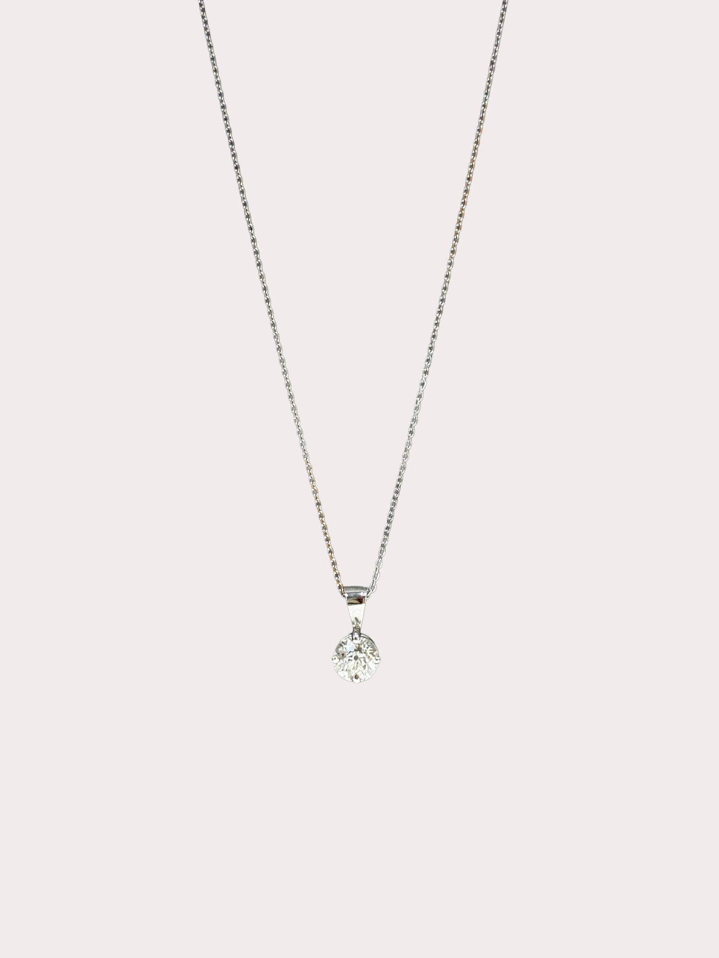 9ct White Gold 0.50ct Diamond Pendant