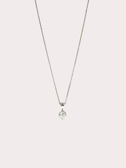 9ct White Gold 0.50ct Diamond Pendant