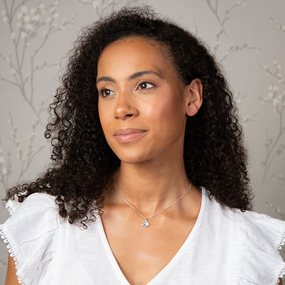 Laura Ashley Albertine Silver Tone Pendant