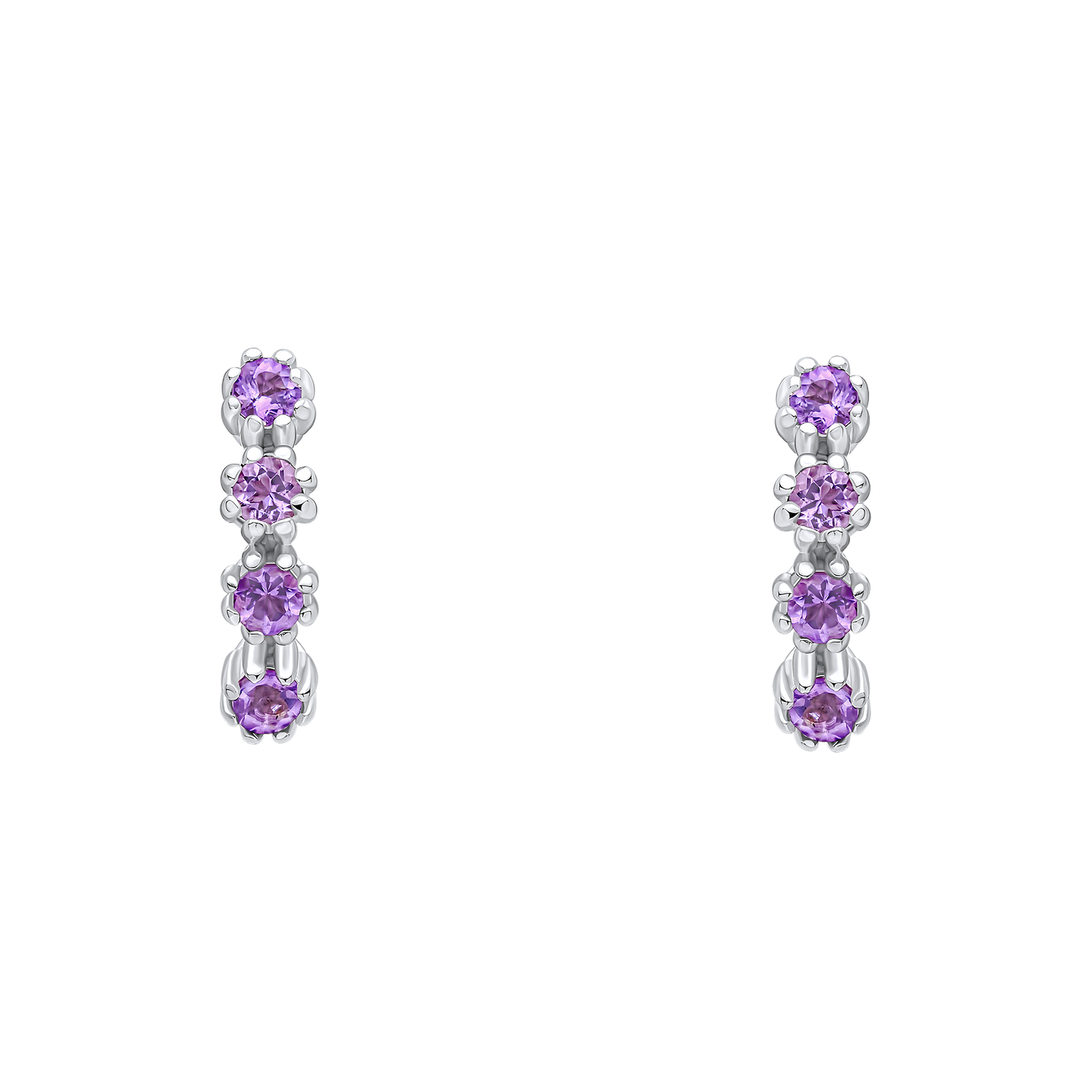 Laura Ashley Alford Meadow Light Amethyst Earrings