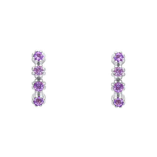 Laura Ashley Alford Meadow Light Amethyst Earrings