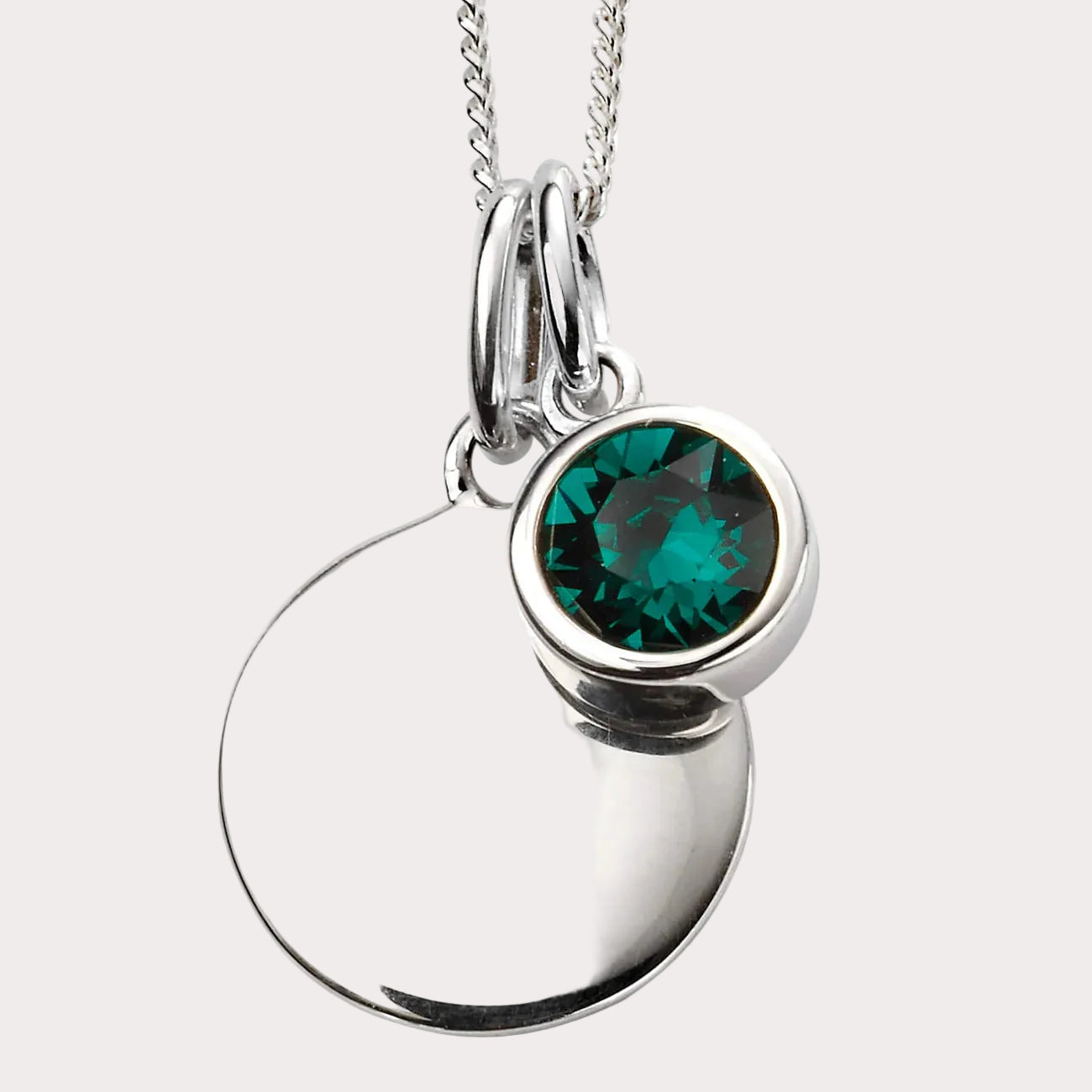 Sterling Silver Crystal Pendant