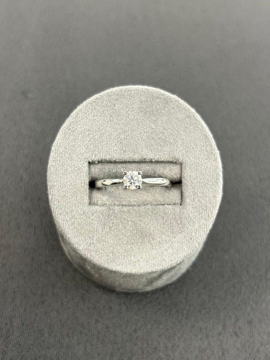 Platinum Diamond Solitaire GIA 0.33 F VS1