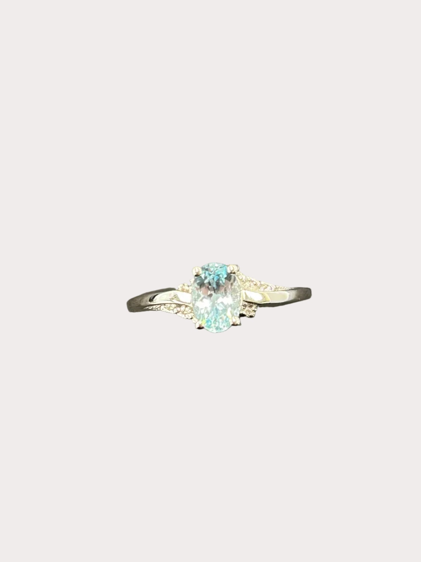 Sterling Silver Oval Gemstone Ring