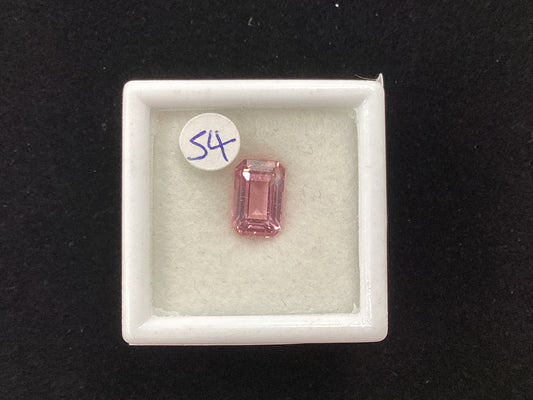 MRJ5273 Long Octagon Pink Tourmaline 8 x 5.3mm 1.45ct