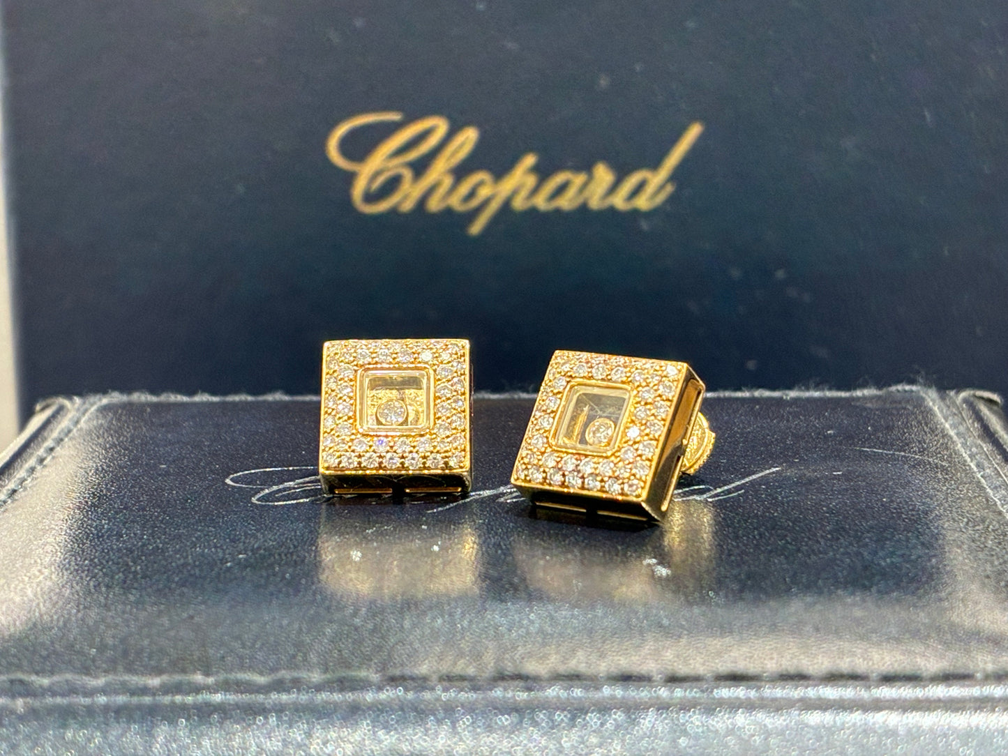 Pre-Owned 18ct Chopard Happy Sport Earrings