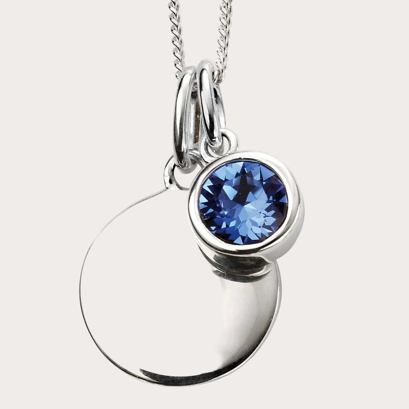 Sterling Silver Crystal Pendant