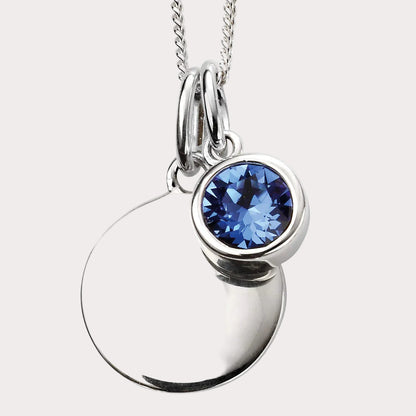 Sterling Silver Crystal Pendant