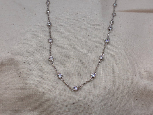 Sterling Silver Multi CZ Pendant