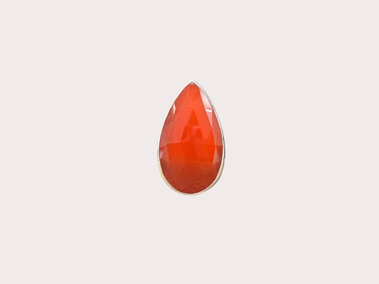 Sterling Silver Heavy Carnelian Ring