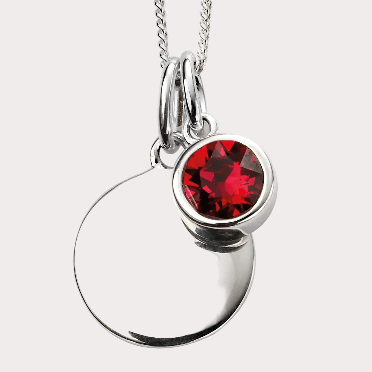 Sterling Silver Crystal Pendant