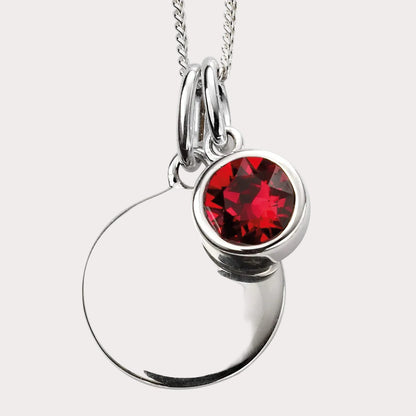 Sterling Silver Crystal Pendant