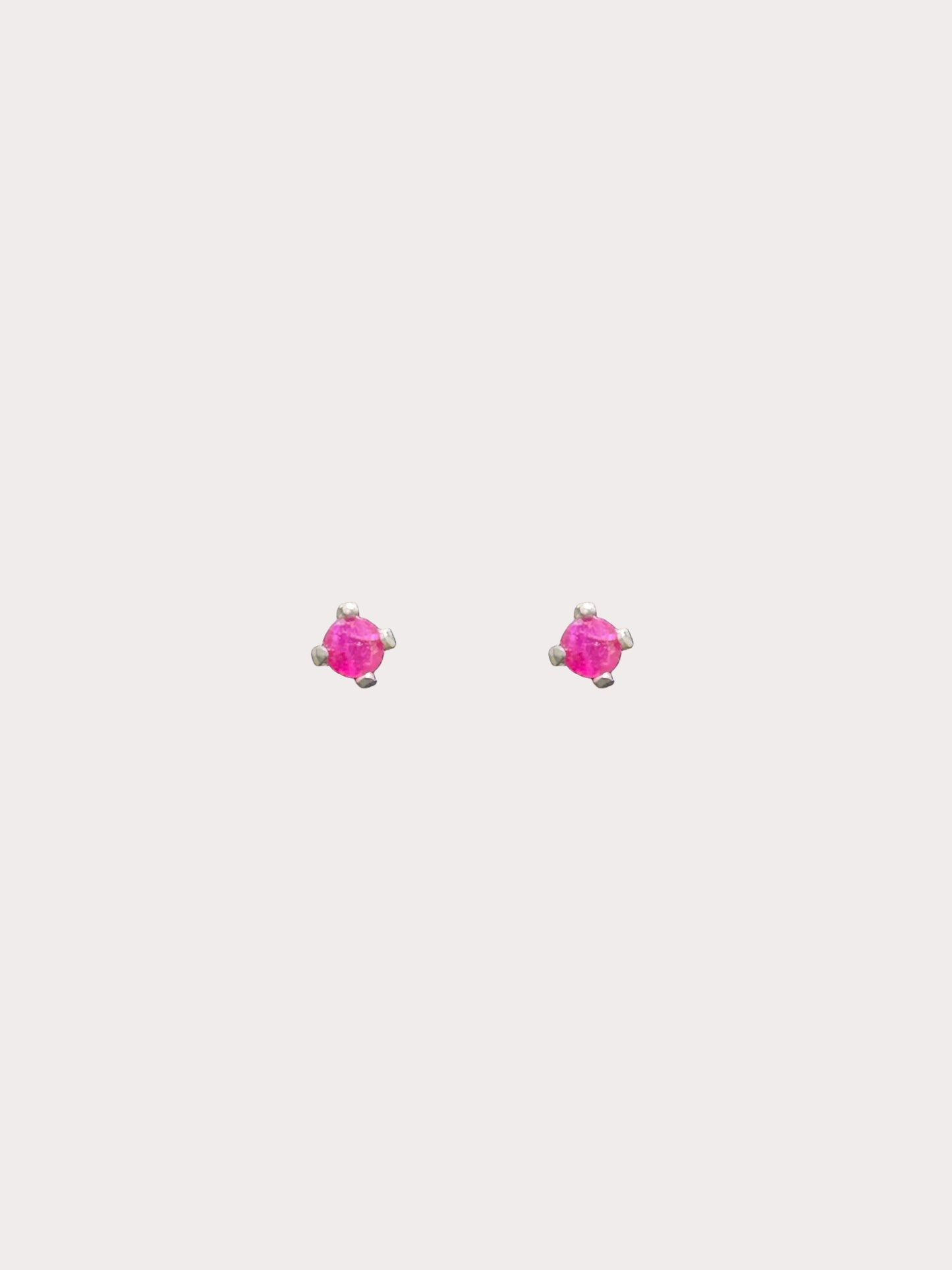 9ct White Gold Studs