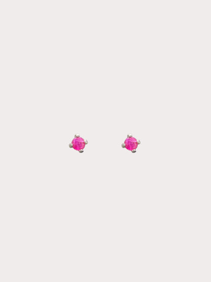9ct White Gold Studs