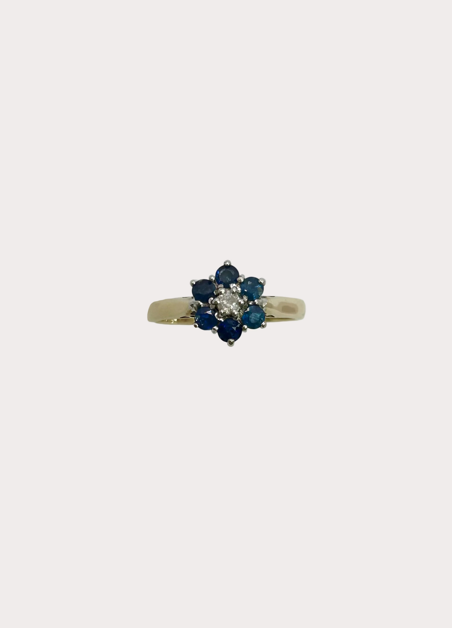 9ct Sapphire And Diamond Ring