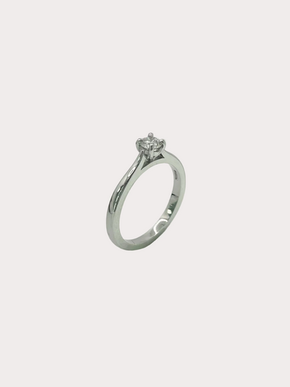 Platinum Diamond Solitaire GIA 0.26 F VS1