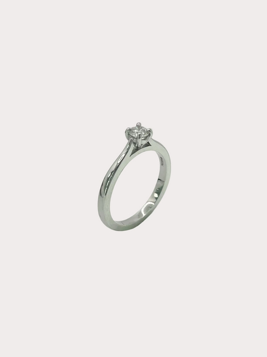 Platinum Diamond Solitaire GIA 0.26 F VS1