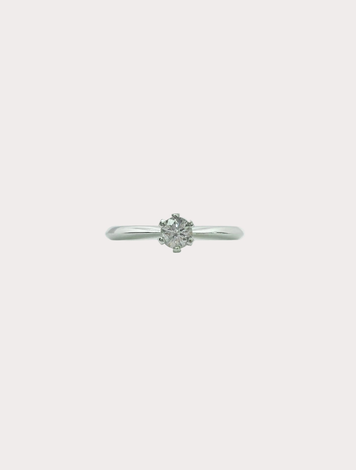 Platinum Diamond Solitaire GIA 0.33 F VS1