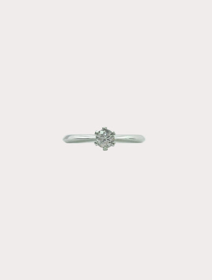 Platinum Diamond Solitaire GIA 0.33 F VS1
