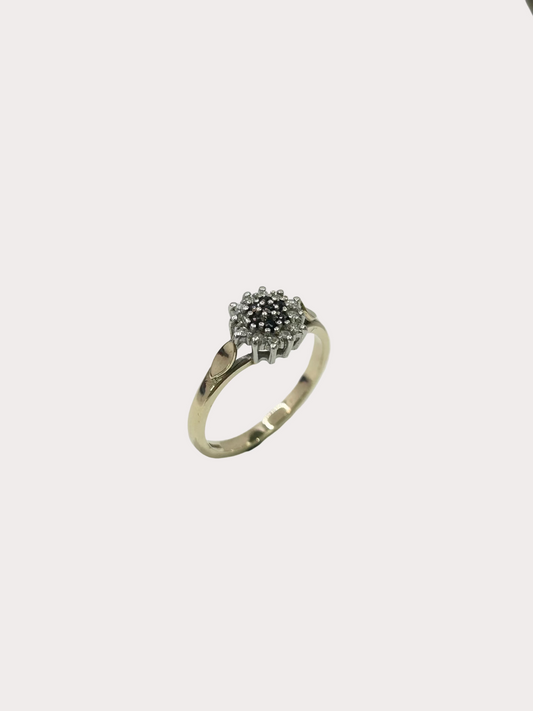9ct Sapphire And Diamond Ring