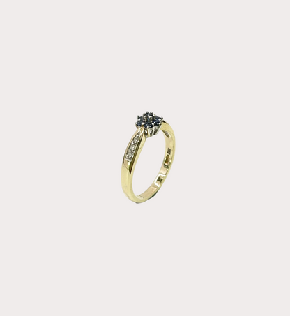 9ct Sapphire and Diamond Ring