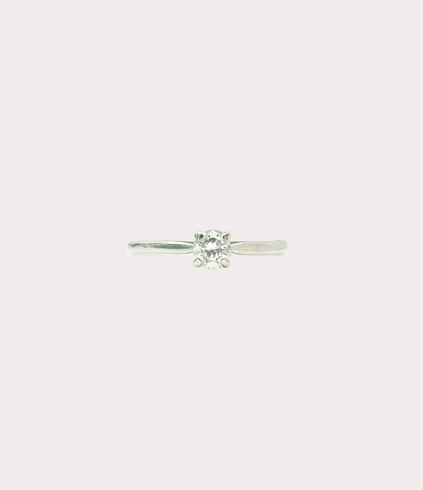 Pre-Owned 18ct White Gold Diamond Solitaire Ring