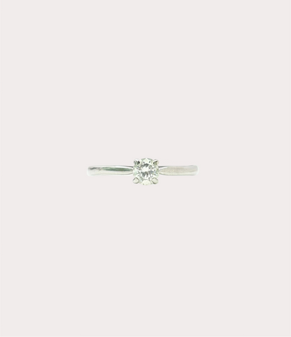 Pre-Owned 18ct White Gold Diamond Solitaire Ring