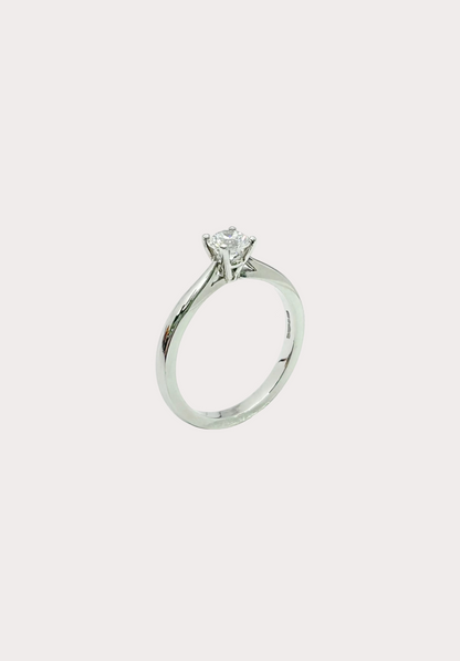 Platinum Diamond Solitaire GIA 0.50 H VS2
