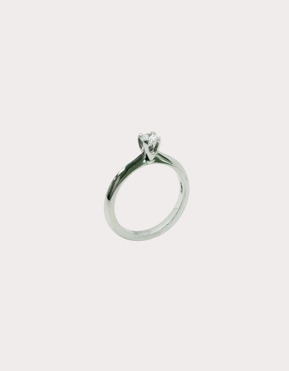 Platinum Diamond Solitaire GIA 0.27 F VS1