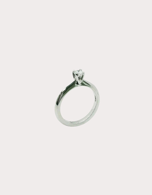 Platinum Diamond Solitaire GIA 0.27 F VS1