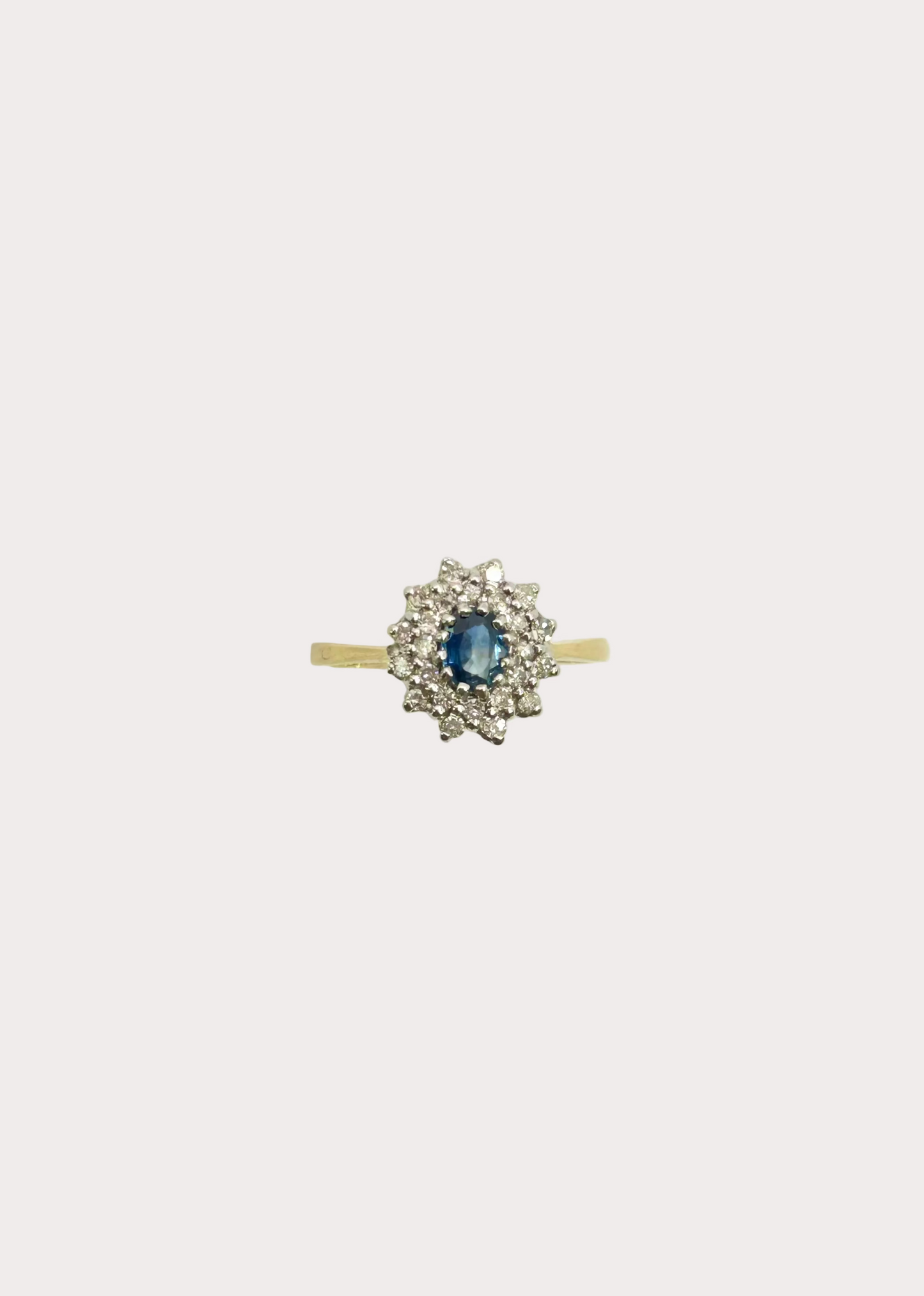 9ct Sapphire And Diamond Ring