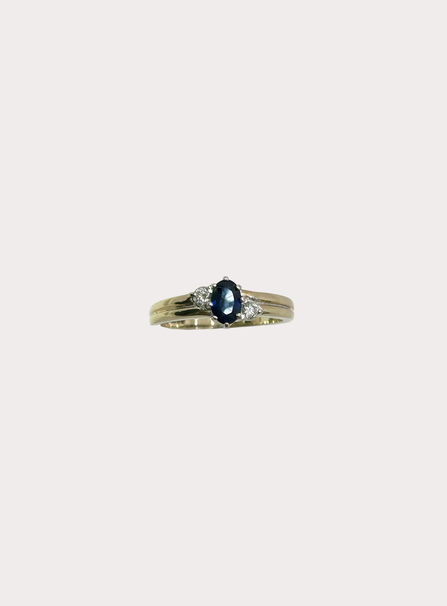 9ct Sapphire and Diamond Ring