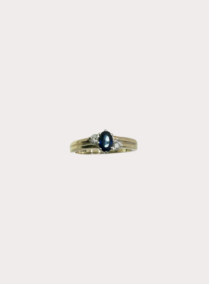 9ct Sapphire and Diamond Ring