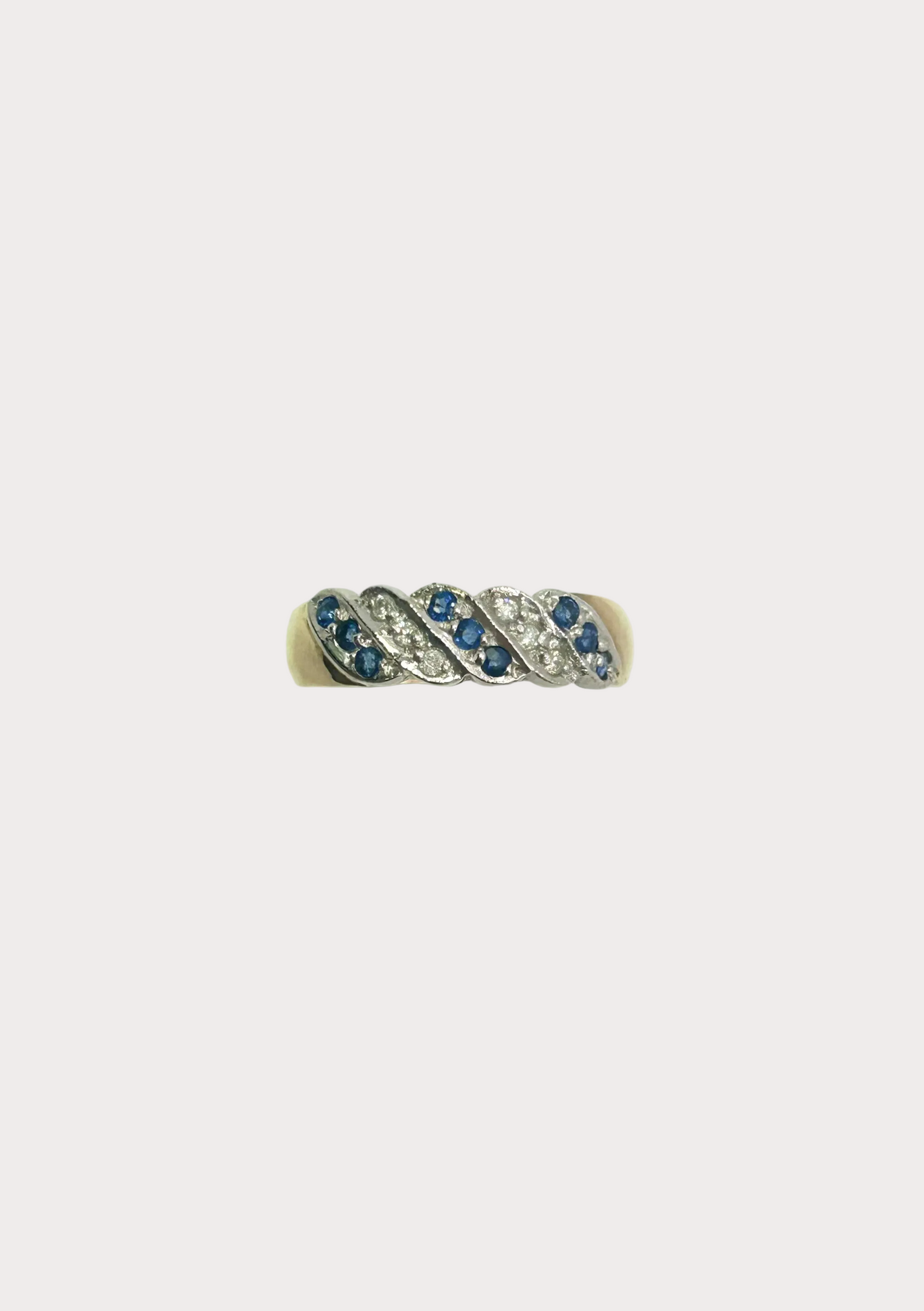 9ct Sapphire and Diamond Ring