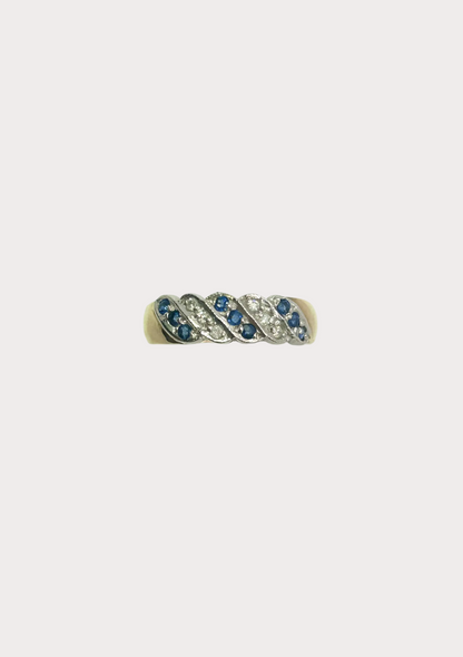 9ct Sapphire and Diamond Ring