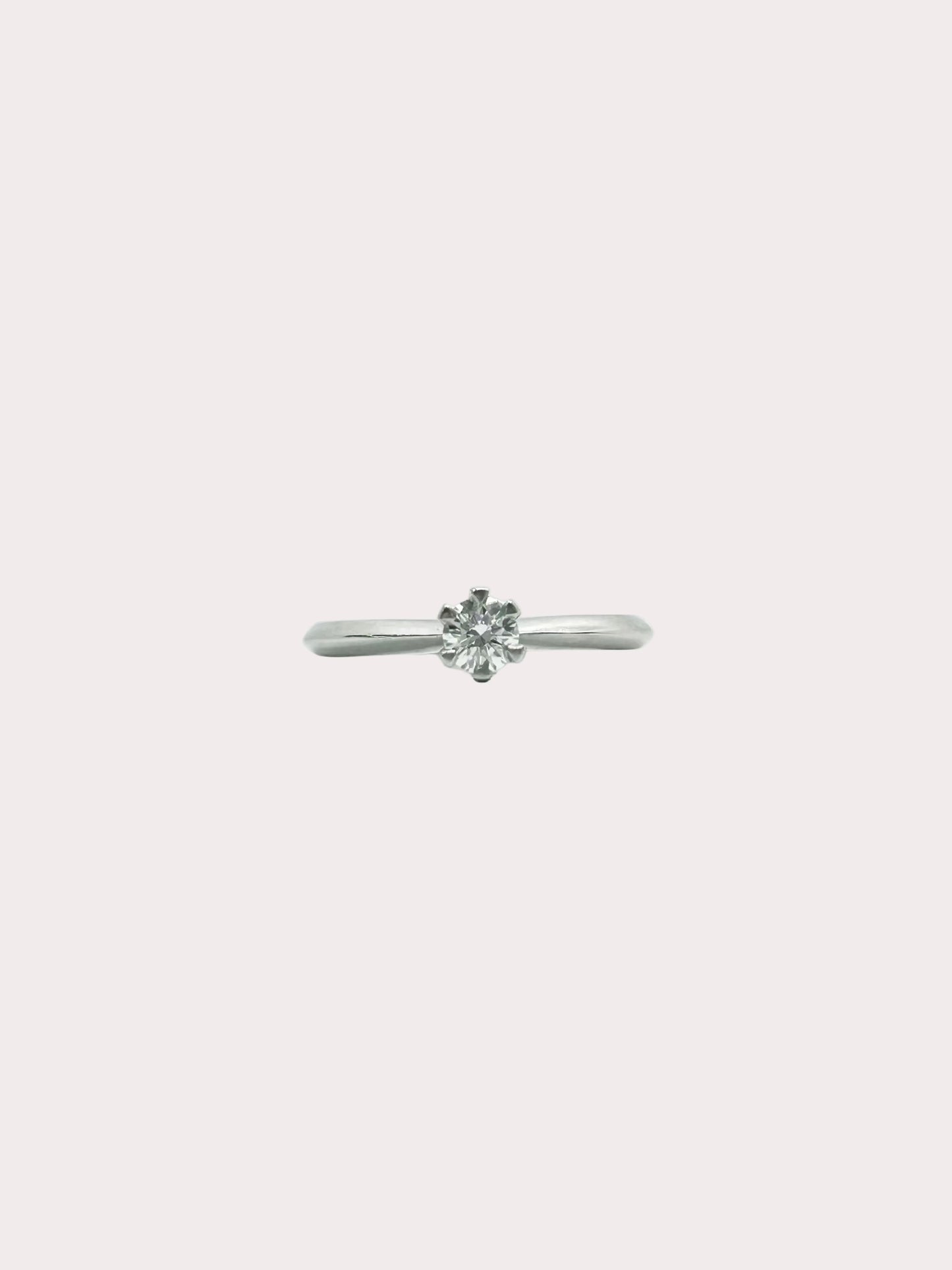 Platinum Diamond Solitaire GIA 0.27 F SI1