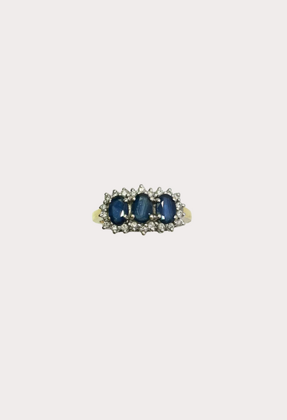 18ct Sapphire and Diamond Ring