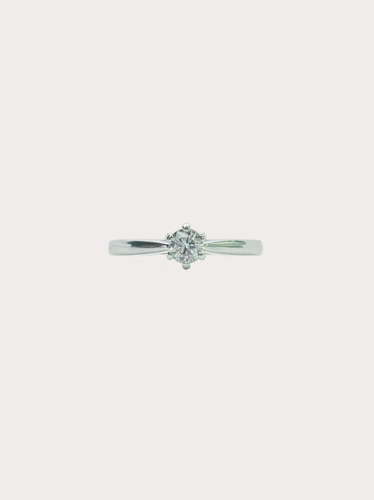 Platinum Diamond Solitaire GIA 0.30 F VS1