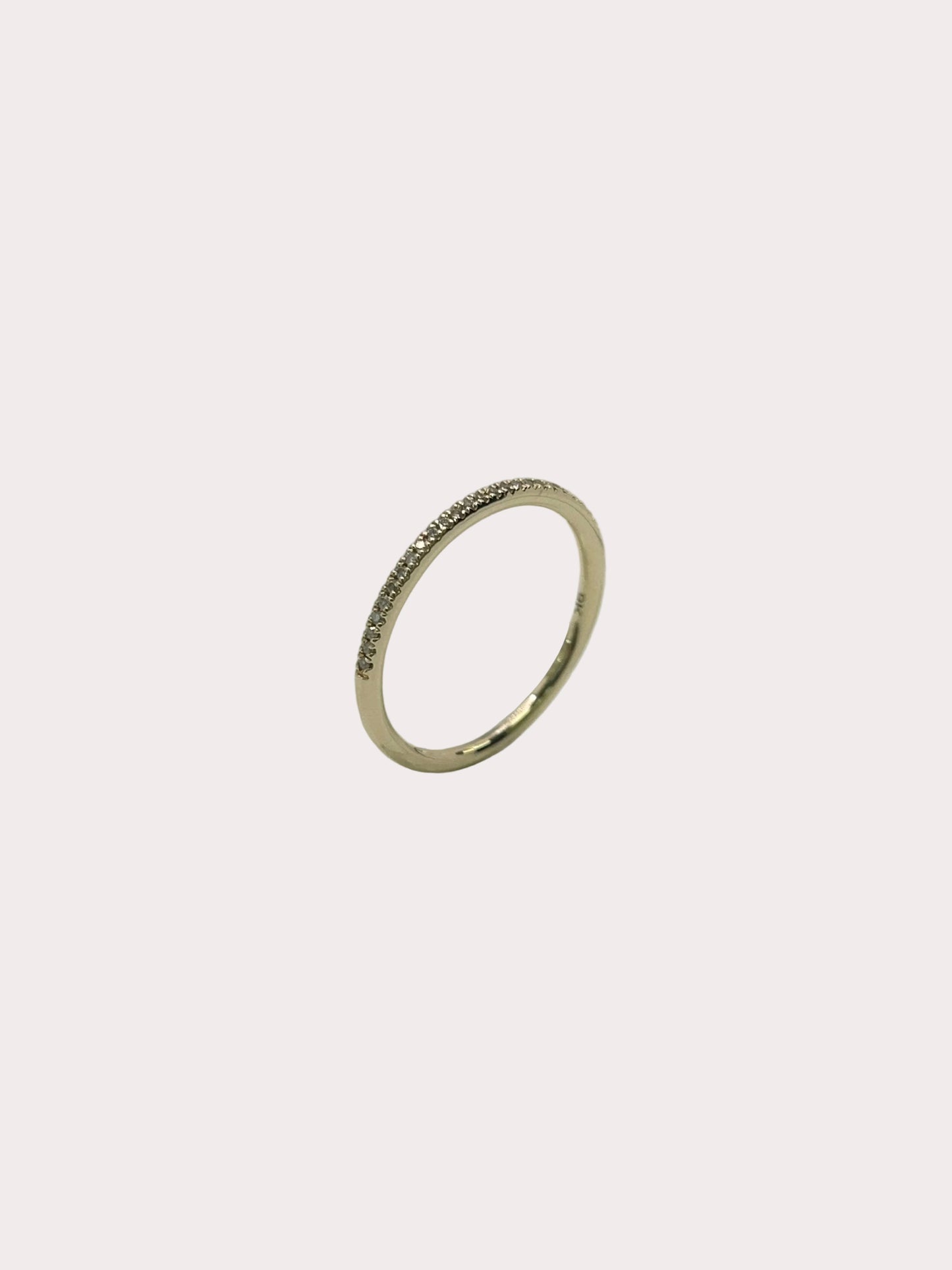 9ct Yellow Gold Diamond Claw Set Eternity Ring