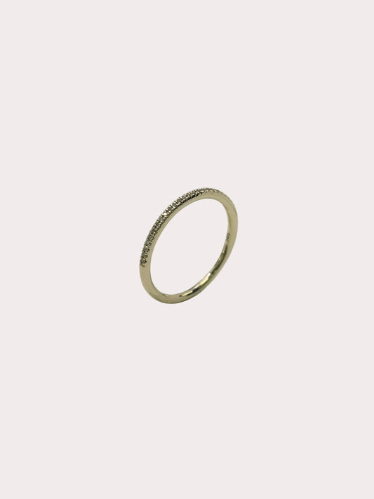 9ct Yellow Gold Diamond Claw Set Eternity Ring