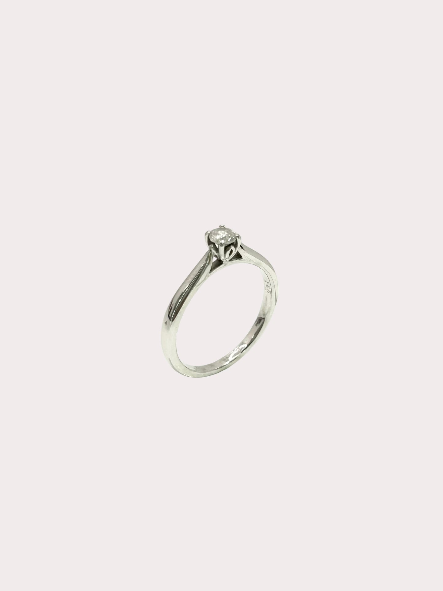 Pre-Owned 9ct White Gold 0.20ct Diamond Solitaire